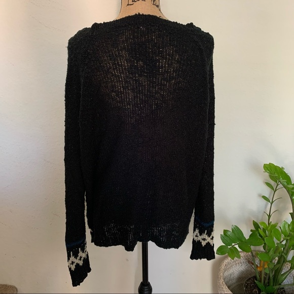 Black Knit Sweater Size M/L - Picture 3 of 5